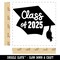 Class of 2025 Written on Graduation Cap Square Rubber Stamp for Stamping Crafting